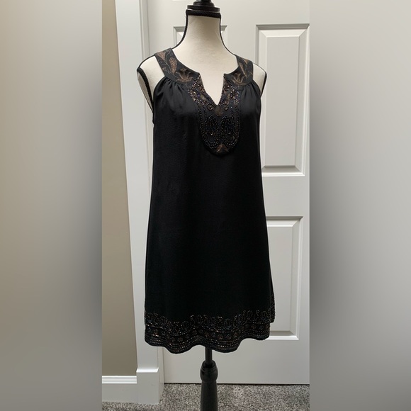 WHAT GOES AROUND COMES AROUND 💯 silk beaded and embroidered dress - Picture 6 of 13